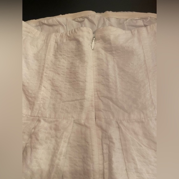 J. Crew Textured White Strapless Summer Dress Size 0 - Picture 5 of 9